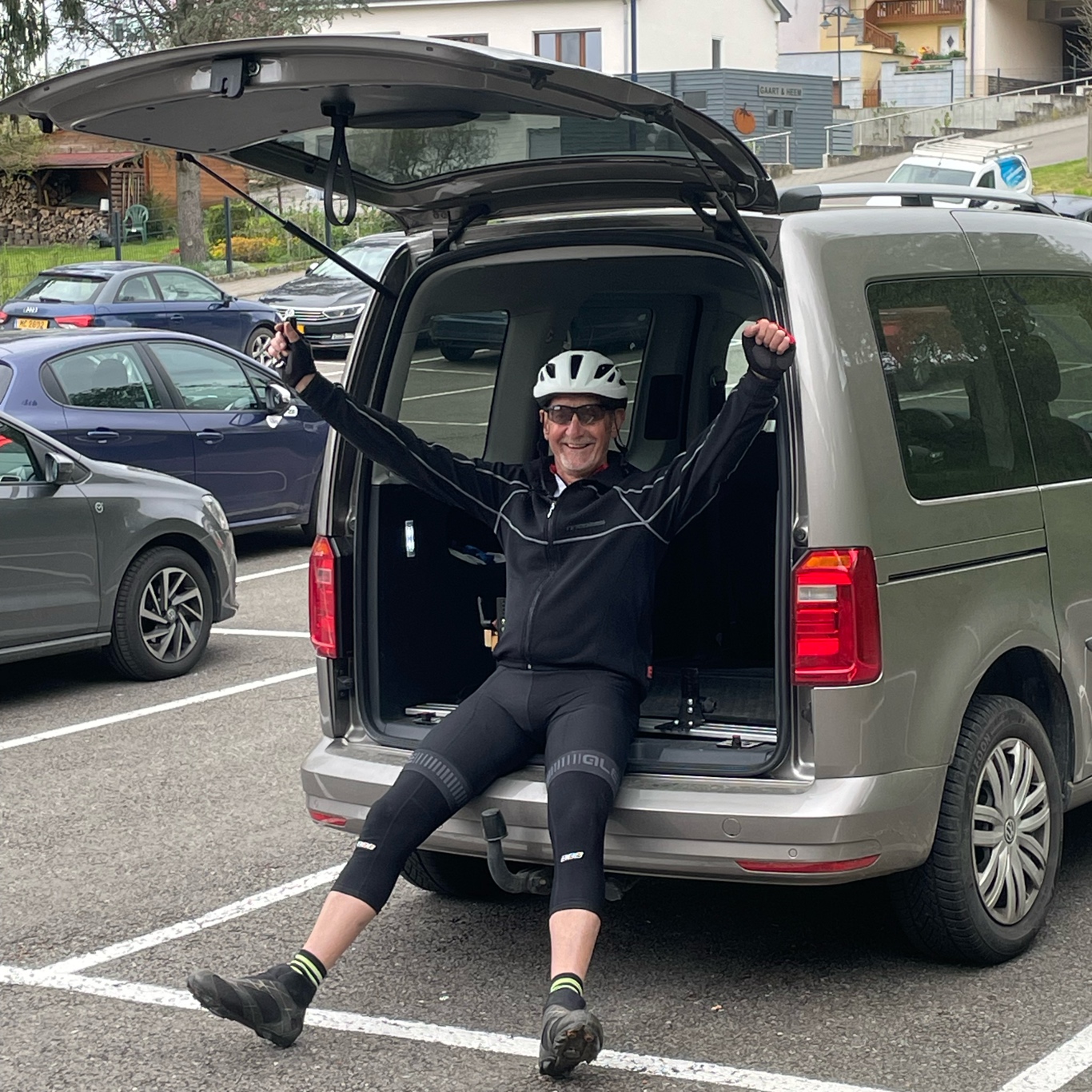 Happy to be at the car