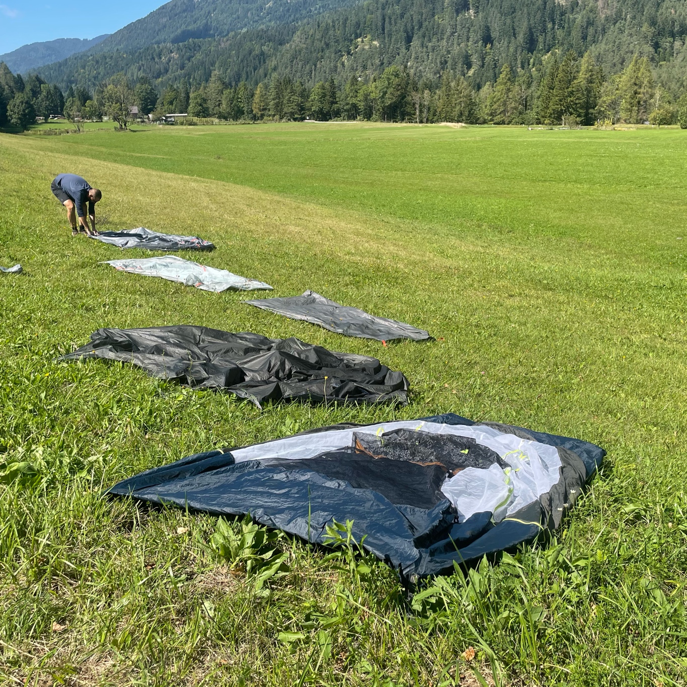 Letting our tents dry