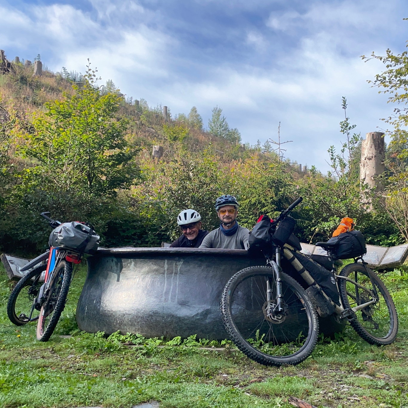 We got cold so we warmed up in the kettle.