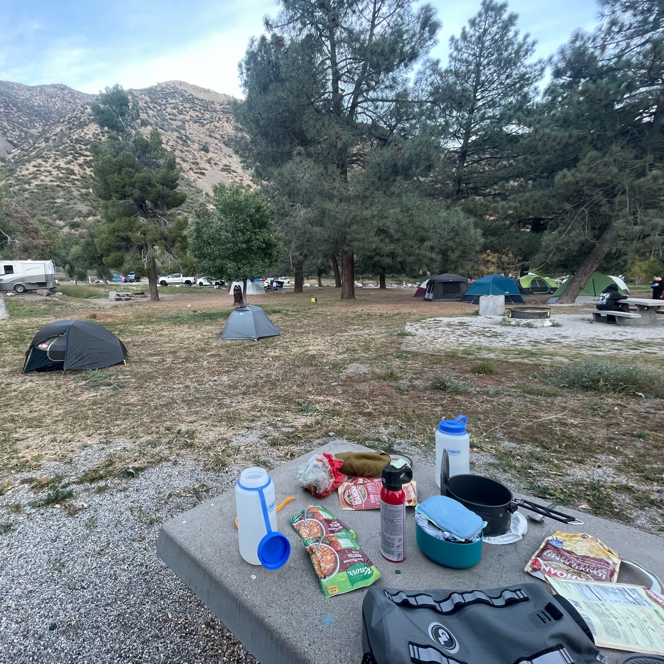 Our campspot for the night
