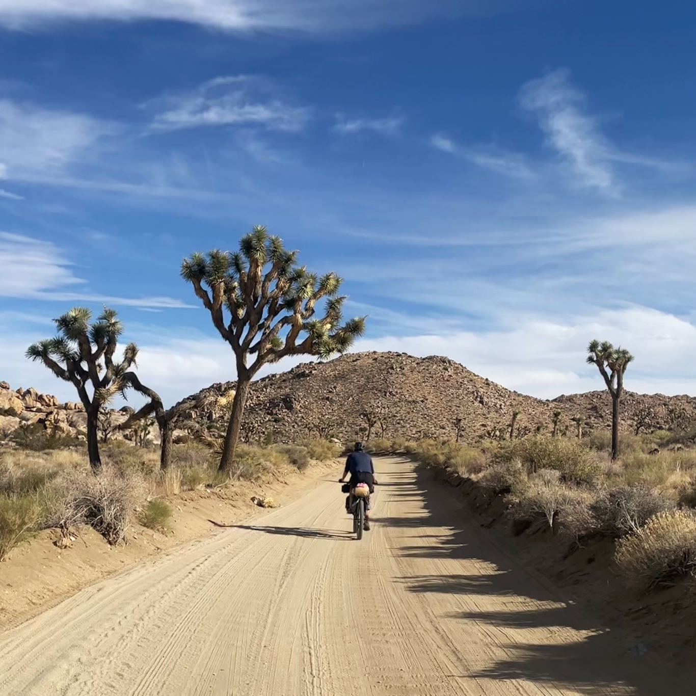 Riding the dirt road