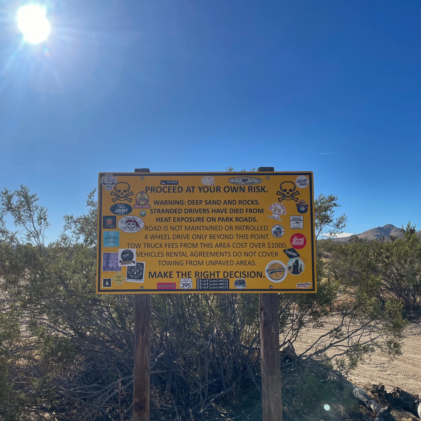 Proceed at your own risk