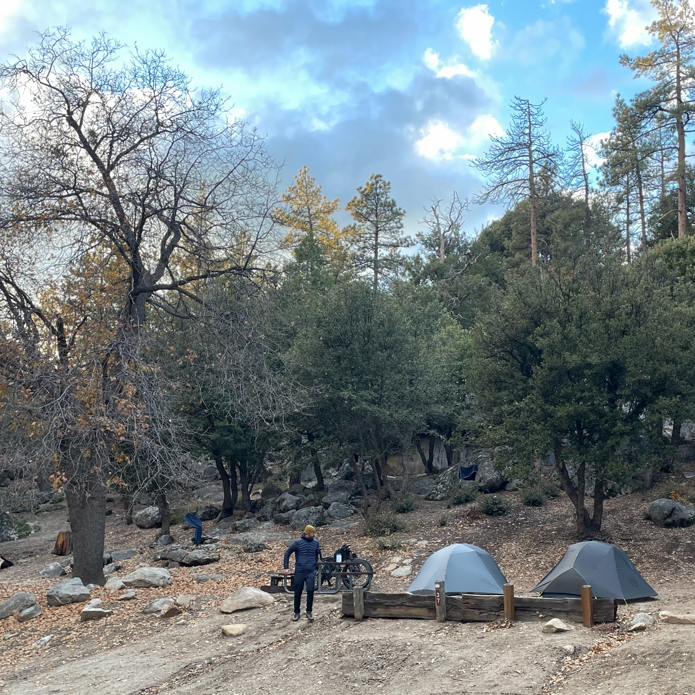 Our campsite for the night