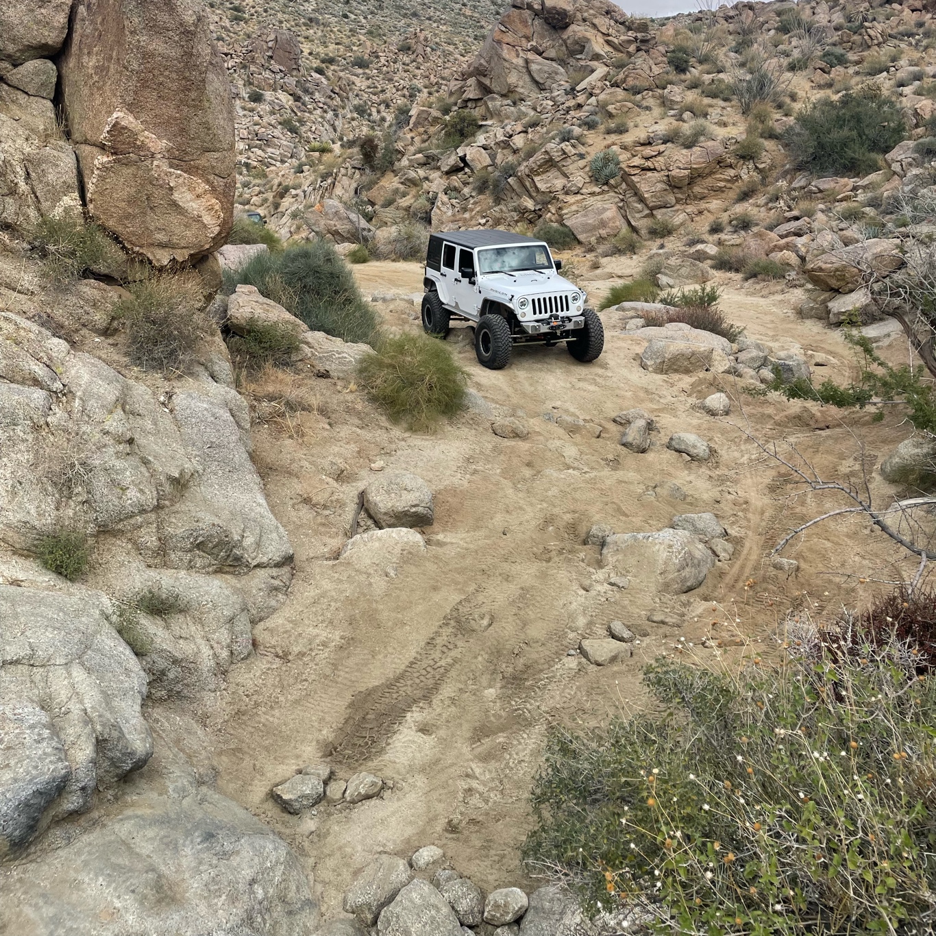 Jeep tackling a 4x4 course