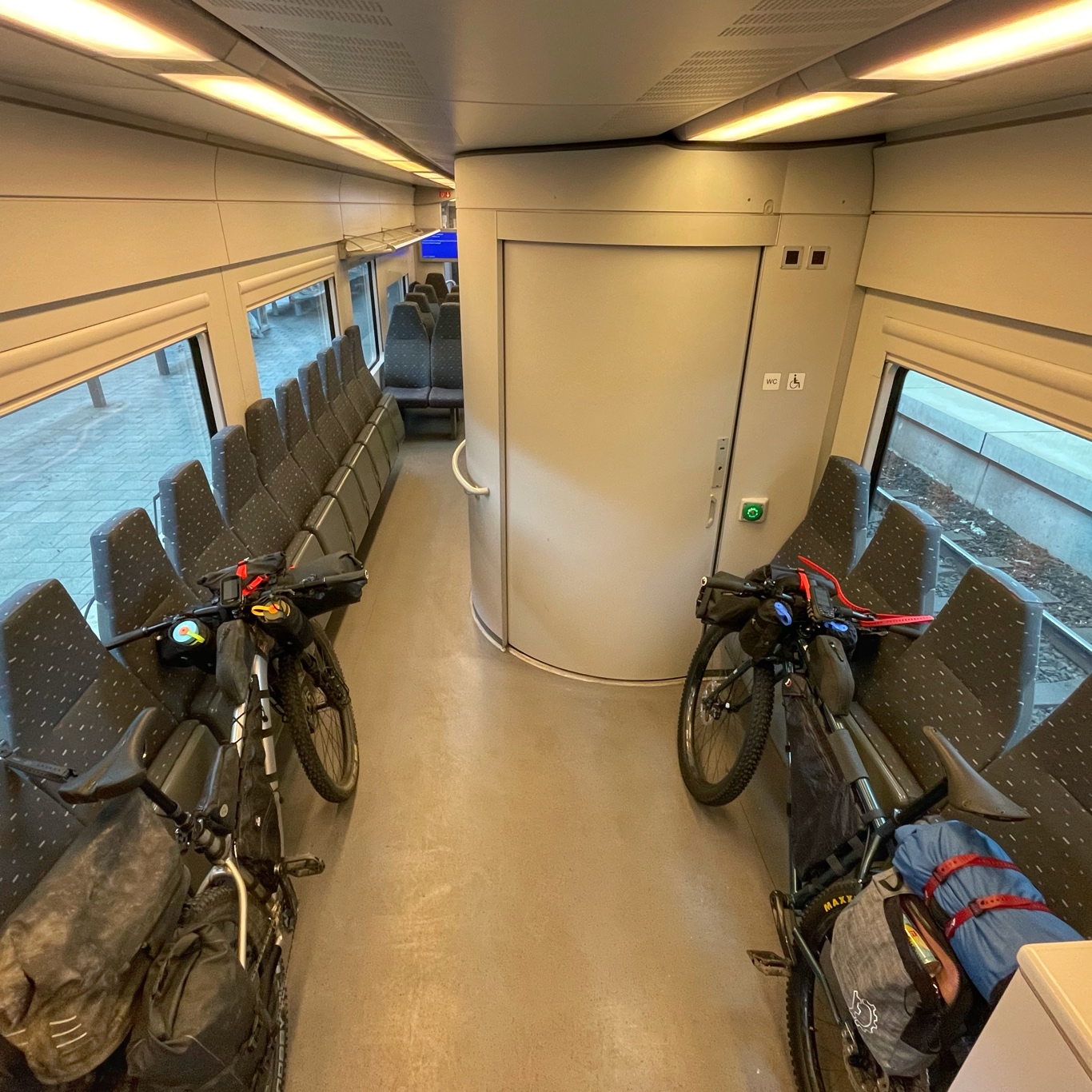 Bikes on the train