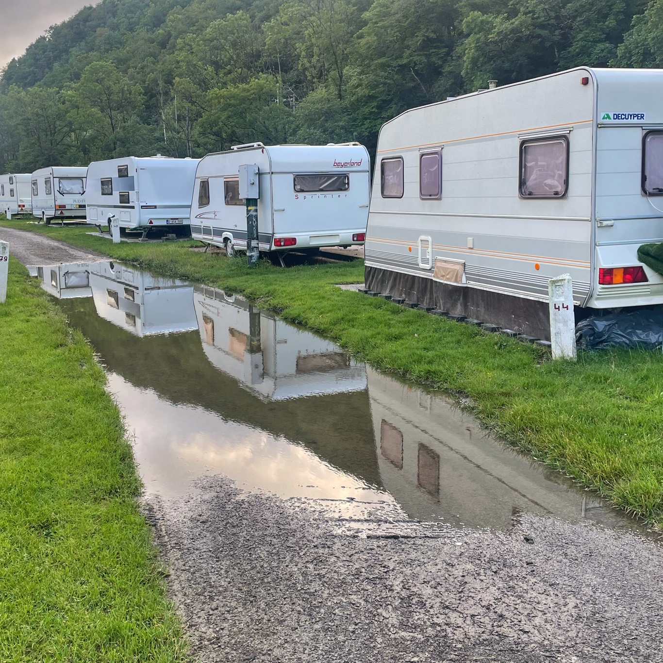 The road became one big pool