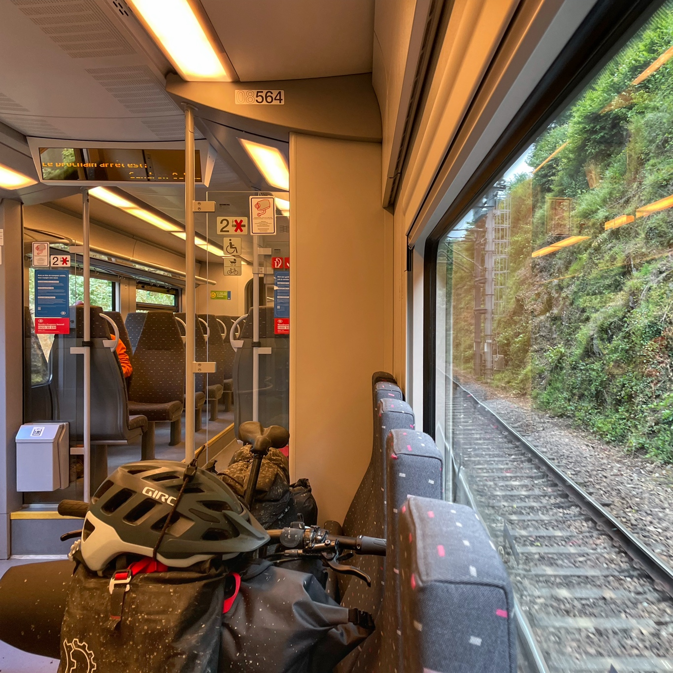 On the train for 11 minutes