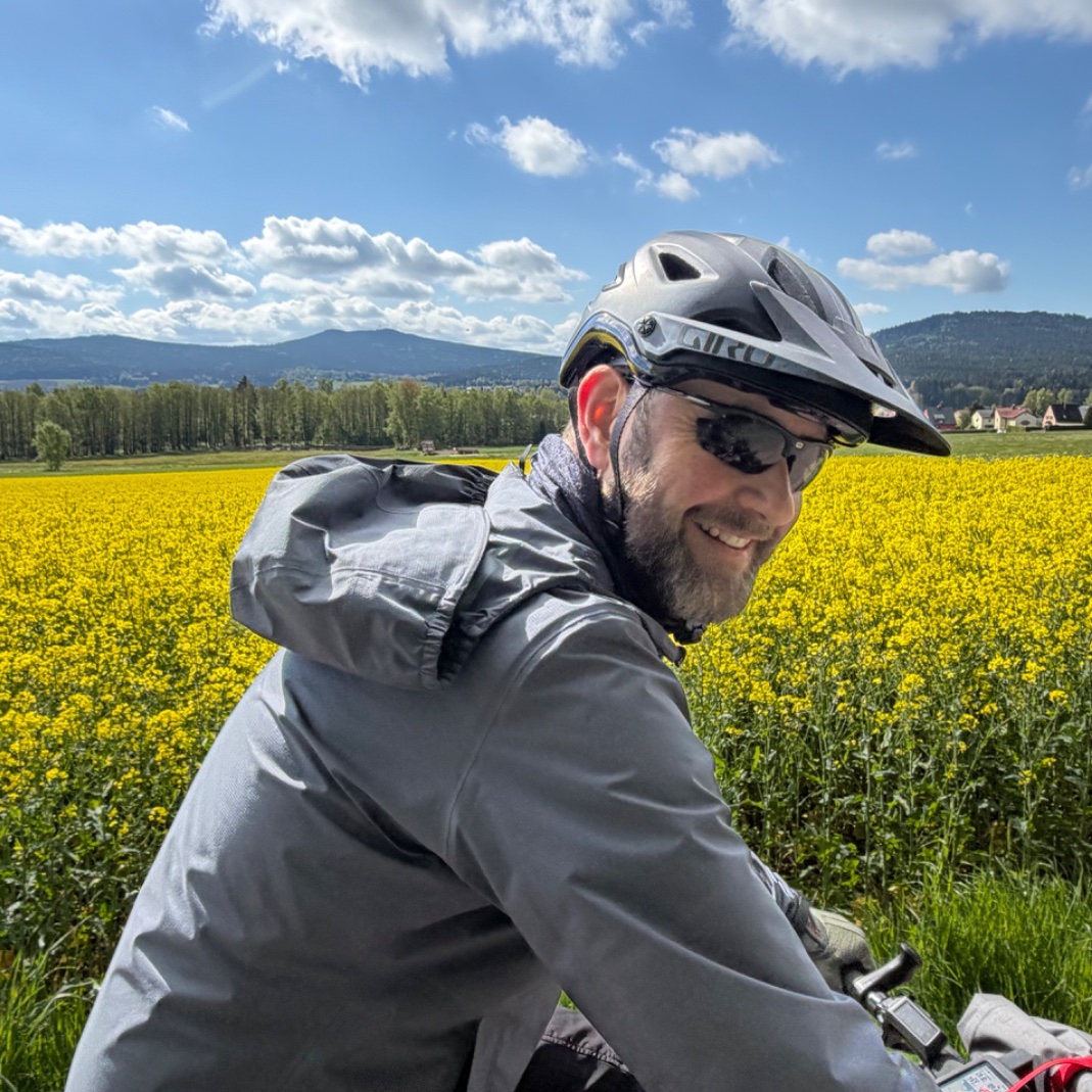 Enjoying the rolling hills