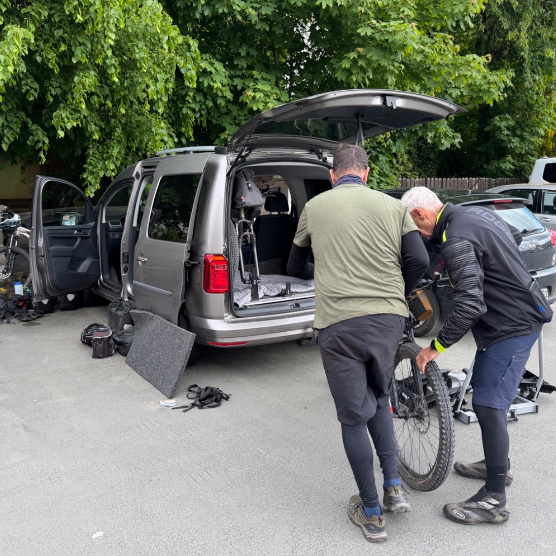 Packing up the car